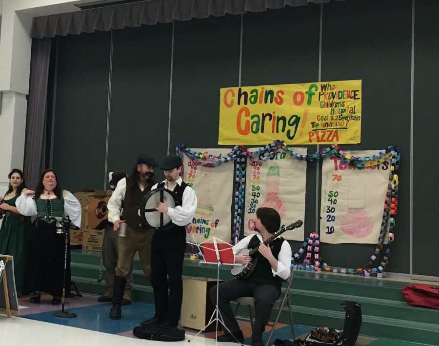  A Celtic band performs at Wendler Middle school on Saturday, March 26th.