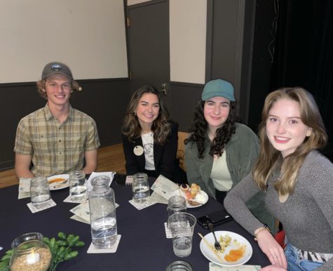 Ben Goltz, Iris Montesano, Ella Rush and Zoe Springsteen at the Alaska Conservation Foundation Award dinner. 