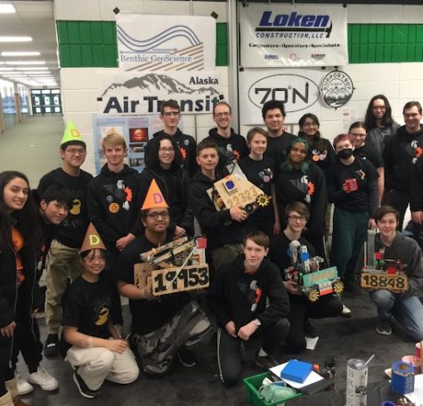 All four West High teams at the state level of the FTC competition.